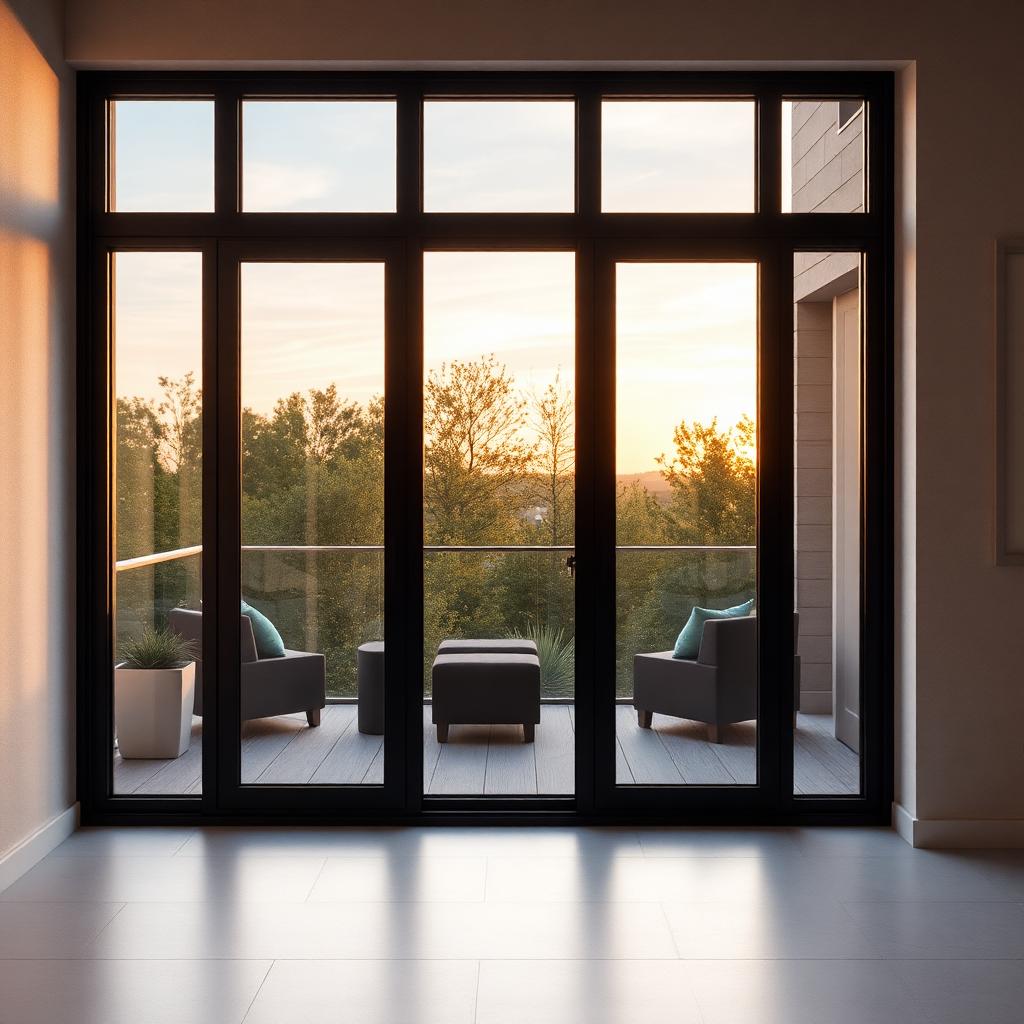 uPVC sliding window for a Kanpur apartment balcony